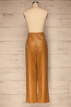 Naarden Ginger Brown Faux-Leather Pants | La petite garçonne  back view