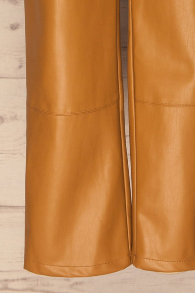 Naarden Ginger Brown Faux-Leather Pants | La petite garçonne  bottom