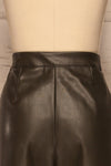 Naarden Olive Green Faux-Leather Pants | La petite garçonne  back close-up