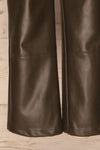Naarden Olive Green Faux-Leather Pants | La petite garçonne  bottom