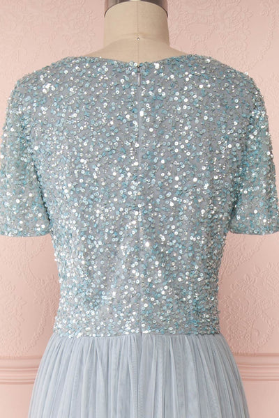 Naëlle Blue | Blue Sequined Gown