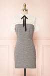 Naia Short Lace Collar Houndstooth Dress | Boutique 1861 front view