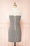 Naia Short Lace Collar Houndstooth Dress | Boutique 1861 back view
