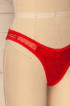 Naizin Red Lace Bikini Bottom Swimsuit | La Petite Garçonne 2
