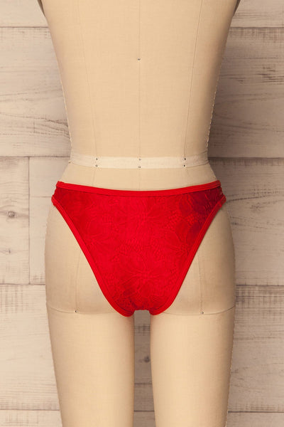 Naizin Red Lace Bikini Bottom Swimsuit | La Petite Garçonne 5
