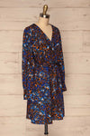 Nakhoda Blue Wrap Dress | Robe | La Petite Garçonne  side view