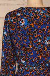 Nakhoda Blue Wrap Dress | Robe | La Petite Garçonne  back close-up