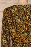 Nakhoda Khaki Wrap Dress | Robe | La Petite Garçonne  back close-up