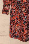 Nakhoda Rust Wrap Dress | Robe | La Petite Garçonne  bottom close-up