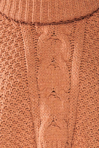 Nakka Pink Cropped Knit Sweater | La petite garçonne fabric