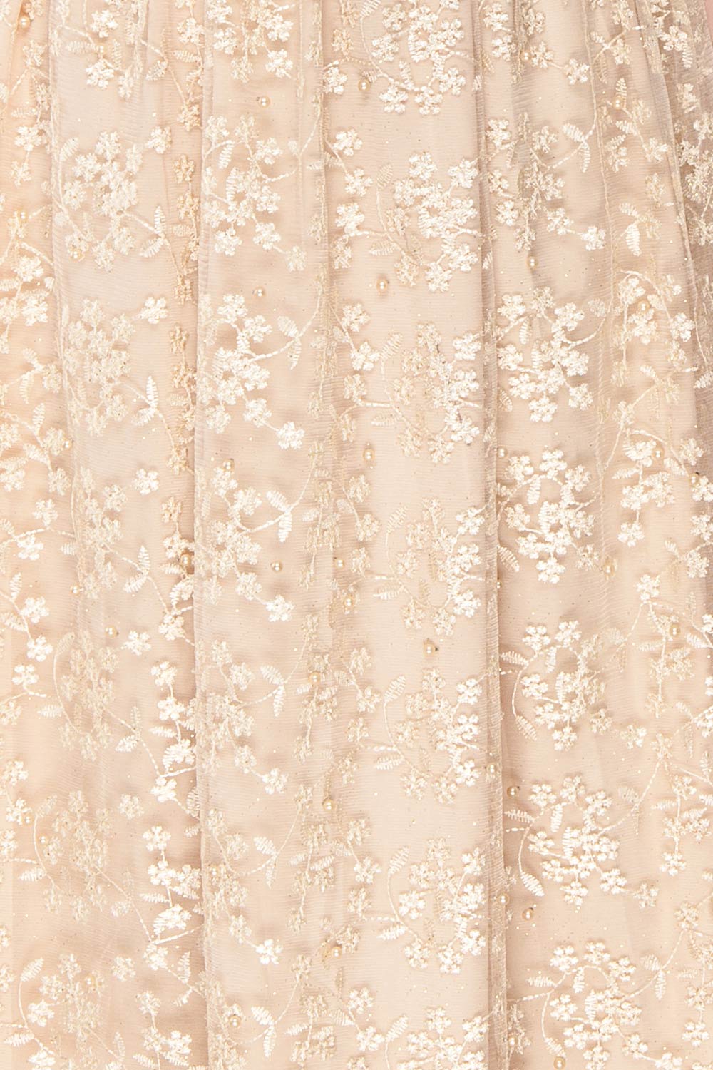 Namiko | Beige Embroidered Gown