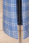 Namyslow Blue Tartan Long Coat | La petite garçonne  bottom