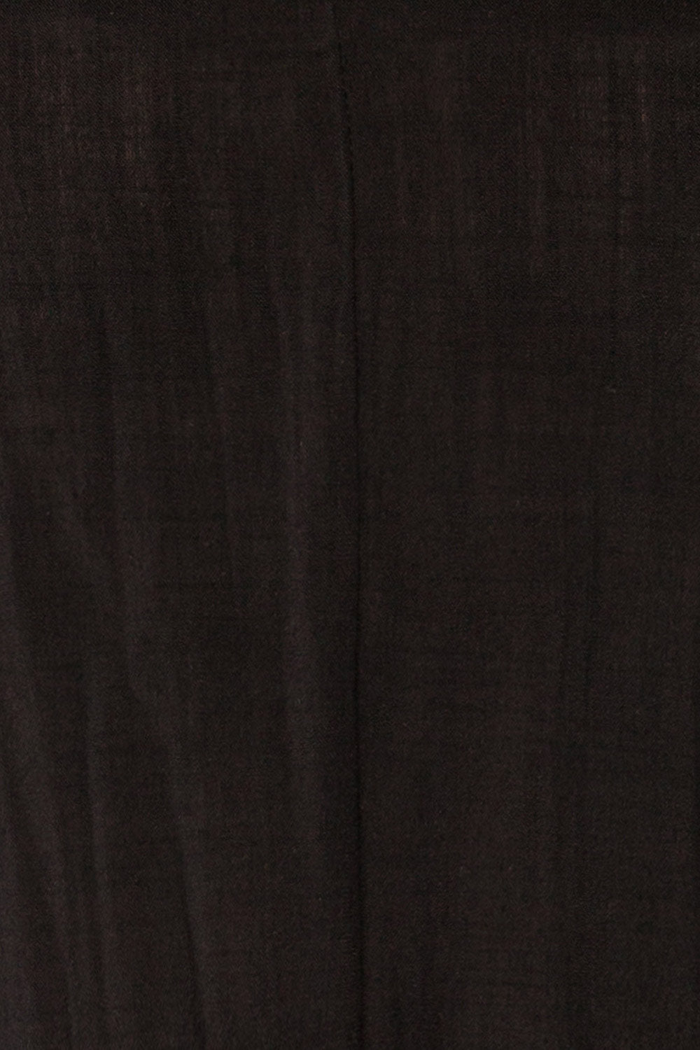 Naousa Black V-Neck Short Sleeve Dress | La petite garçonne fabric 