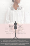Narimen Ivory Chiffon & Embroidery Bohemian Midi Dress information card | Boutique 1861