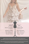 Natane Short Beige Floral Dress w/ Frills | Boutique 1861 template