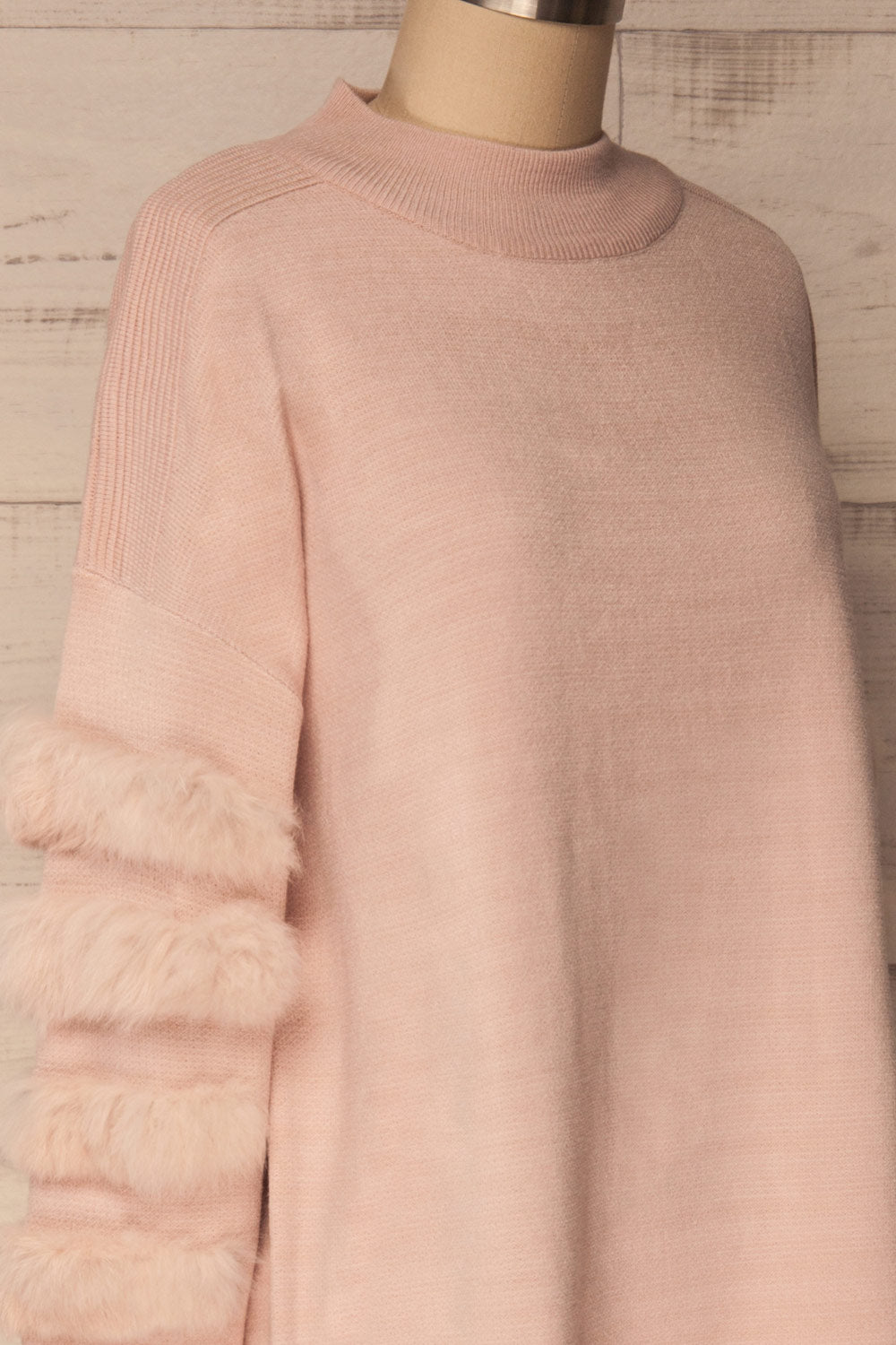 Néchin Rosa Pink Oversized Knit Sweater | La Petite Garçonne 5