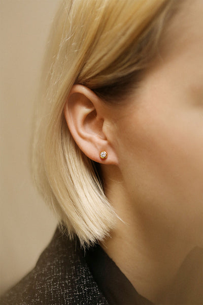 Nems Gold | Zircon Stud Earrings