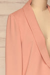 Nephele Pink Blazer | Veston Rose | La Petite Garçonne side close-up