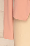 Nephele Pink Blazer | Veston Rose | La Petite Garçonne bottom close-up