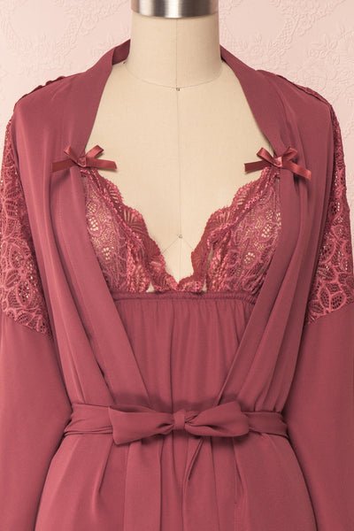 Nikaho Rose Antique Rose Kimono & Slip Dress Set | Boutique 1861
