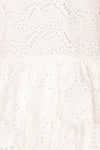 Nikoletta White Crocheted Lace Bridal Dress fabric | Boudoir 1861