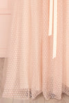 Nilay Blush Polka Dot A-Line Plus Size Gown | Boudoir 1861 details