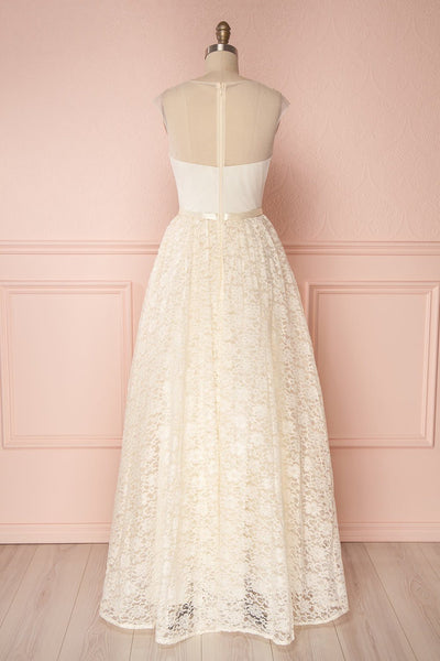 Nilla Crème Cream Lace A-Line Gown | Boudoir 1861