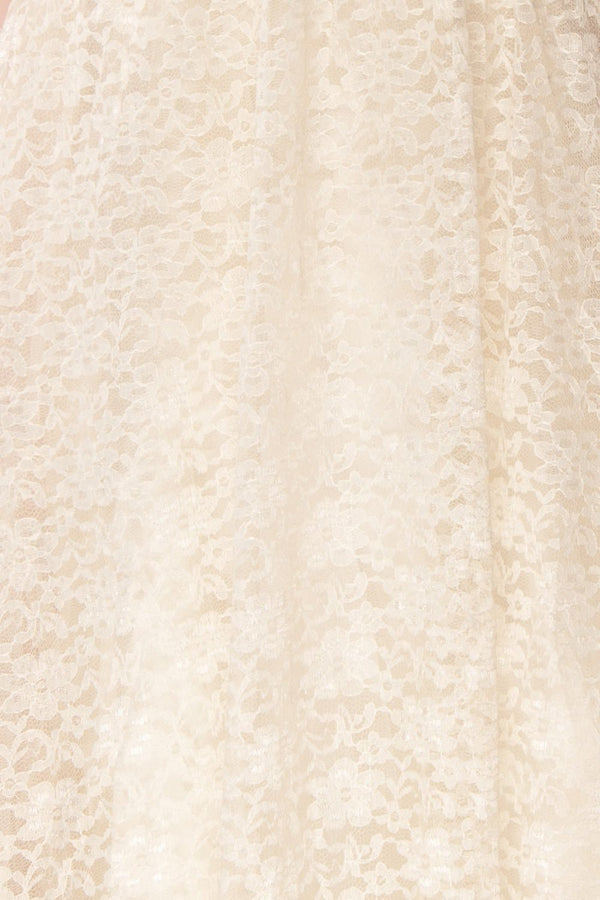 Nilla Cream Lace A-Line Gown | Boudoir 1861