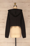 Nimegen Black Cropped Hooded Sweater | La petite garçonne back view