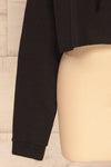 Nimegen Black Cropped Hooded Sweater | La petite garçonne bottom