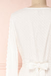 Ninnog White Long Sleeved Midi Dress with Ruffles | Boudoir 1861