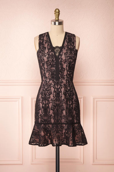 Nirvelli Black Lace Dress | Robe Cocktail | Boutique 1861