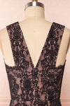 Nirvelli Black Lace Dress | Robe Cocktail back close up | Boutique 1861