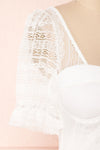 Nishio Bianca White Lace Crop Top | Boutique 1861 4