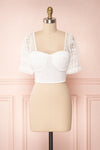 Nishio Bianca White Lace Crop Top | Boutique 1861 1