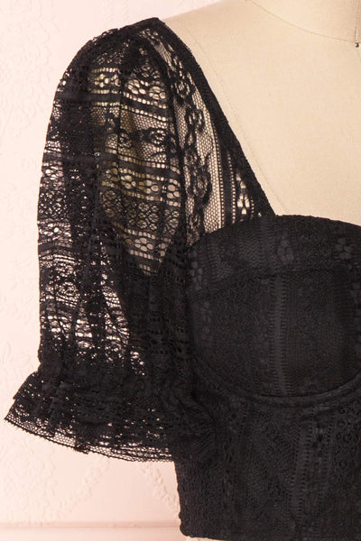 Nishio Nero Black Lace Crop Top | Boutique 1861 4