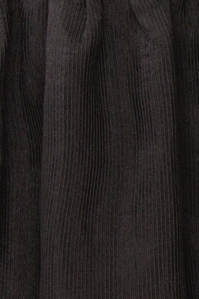 Nohemy Black Puffy Sleeve Wrap Dress | Boutique 1861 fabric