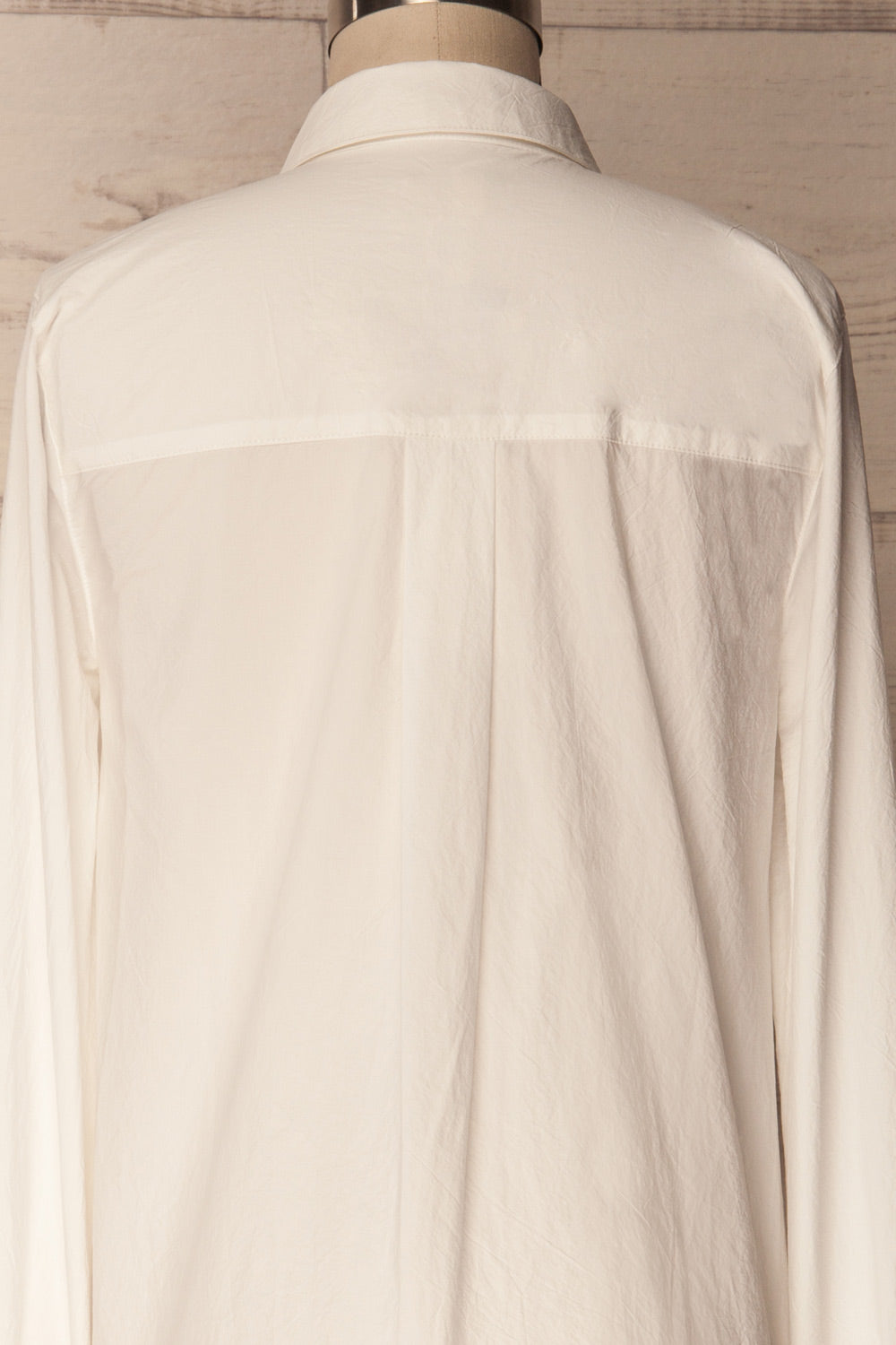 Nokere Ivory Long Sleeved Crinkled Shirt | La Petite Garçonne 7