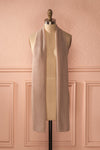 Nuancé Sable - Long beige solid scarf