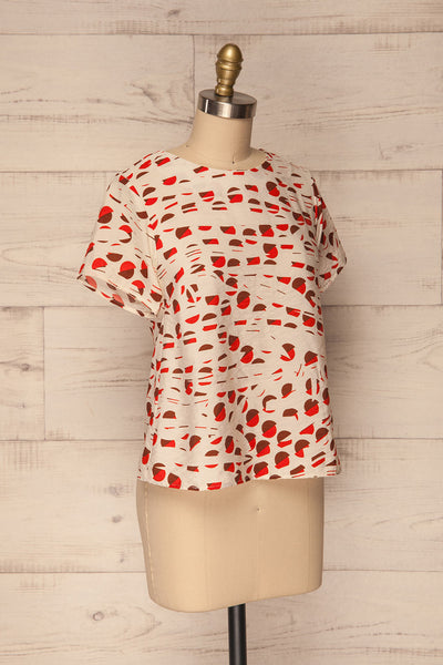 Nuneaton White & Orange Short Sleeved T-Shirt | La Petite Garçonne 3