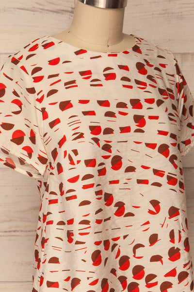 Nuneaton White & Orange Short Sleeved T-Shirt | La Petite Garçonne 4