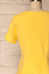Nuoro Soleil Yellow Button-Up Peplum Shirt | La Petite Garçonne 6