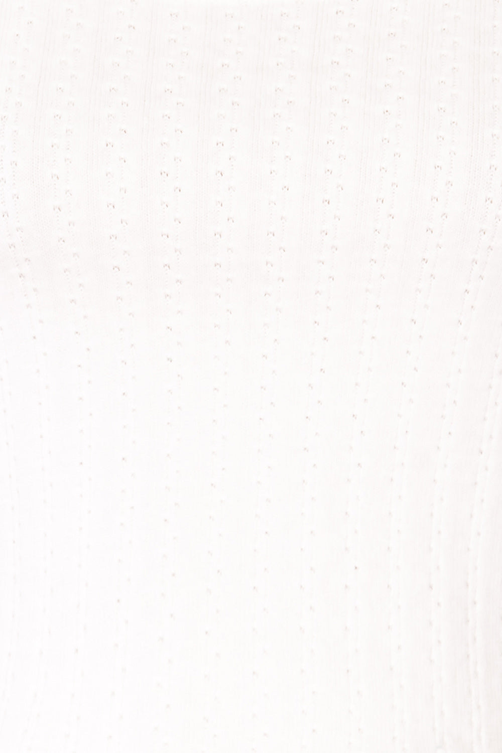 Nuova White Cotton Crop-Top w/ Puff Sleeves | La petite garçonne details
