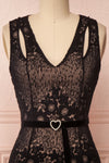 Nuying Black & Beige Lace A-Line Cocktail Dress | Boutique 1861 2