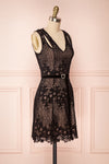 Nuying Black & Beige Lace A-Line Cocktail Dress | Boutique 1861 3