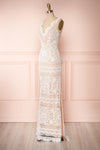 Nyura Ivory Lace Bridal Dress | Robe Blanche | Boudoir 1861 side view