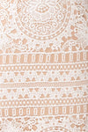 Nyura Ivory Lace Bridal Dress | Robe Blanche | Boudoir 1861 fabric detail