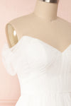 Odette White Midi Tulle Dress | Boudoir 1861 side view close up