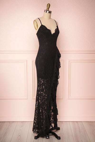 Ogaki Black Lace Mermaid Gown | Boutique 1861 3