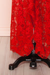 Ogaki Red Lace Mermaid Gown | Boutique 1861 7